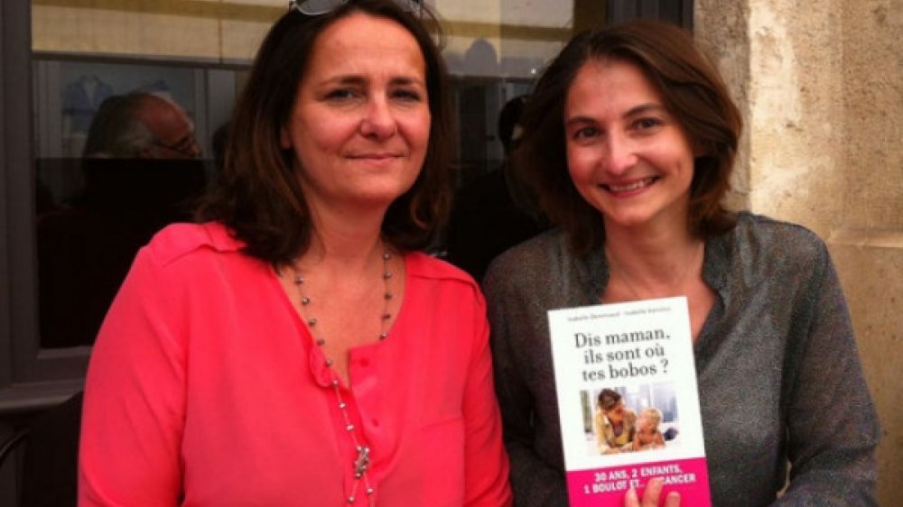 Isabelle Denervaud et Isabelle Viennois, auteur de &laquo; Dis Maman, ils sont o&ugrave; tes bobos ? &raquo; 