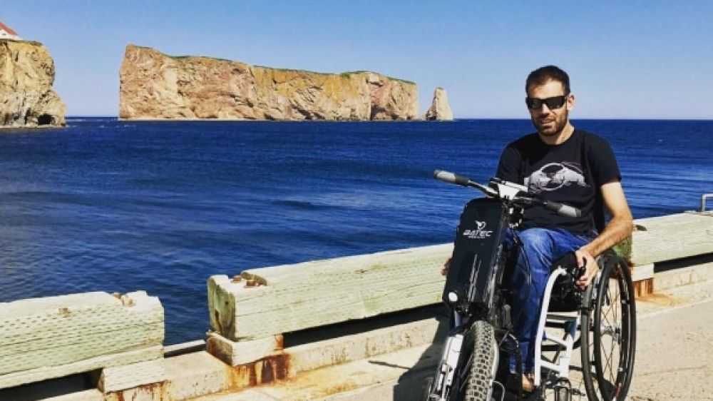 Samuel Marie à Percé, en Gaspésie