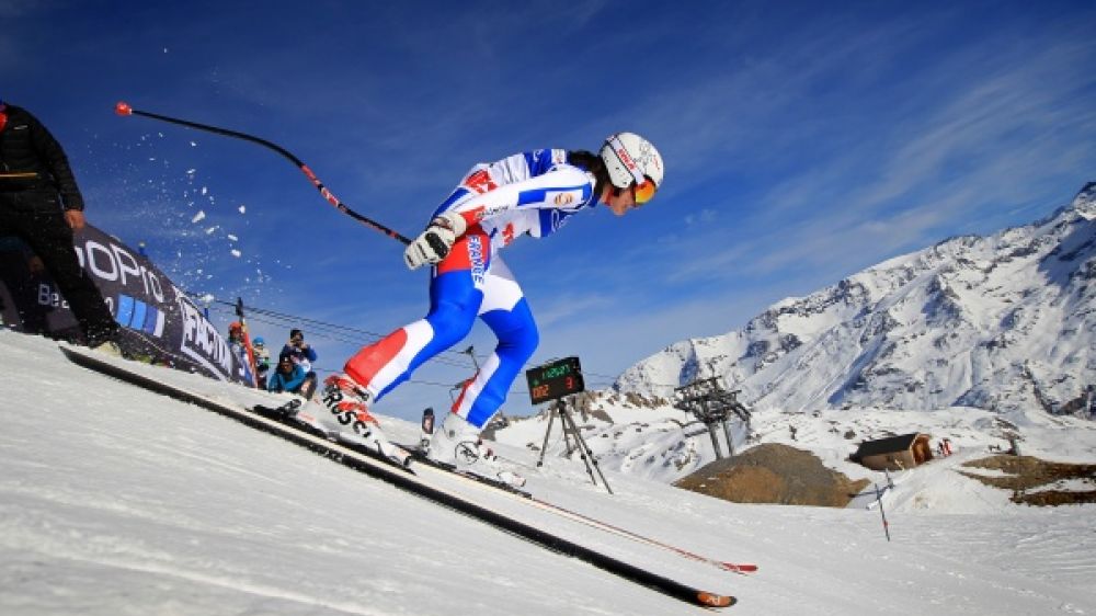 Marie Bochet, quadruple championne paralympique, sur les pistes &agrave; Tignes