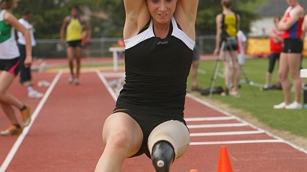 Marie Am&eacute;lie Le Fur bat le record du monde de saut en longueur avec un saut &agrave; 5m43 (Photo archive)