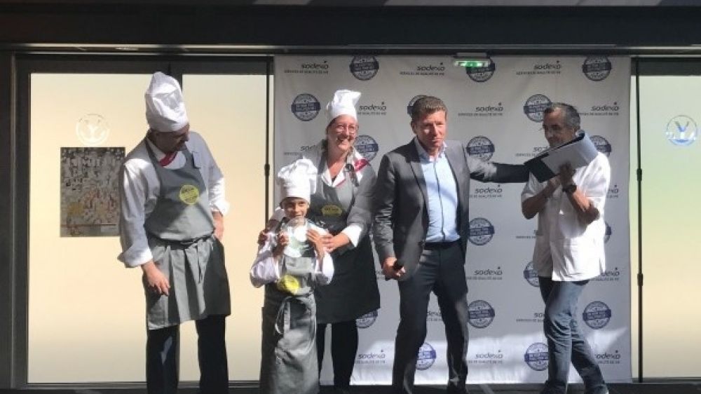 Yann Daniel, Augustin Vetillart et Marion Faure pour la remise des prix