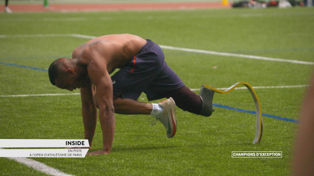 Dimitri Pavade à l’occasion de l’Open d’athlétisme de Paris (juin 2018) - photo VNPROD