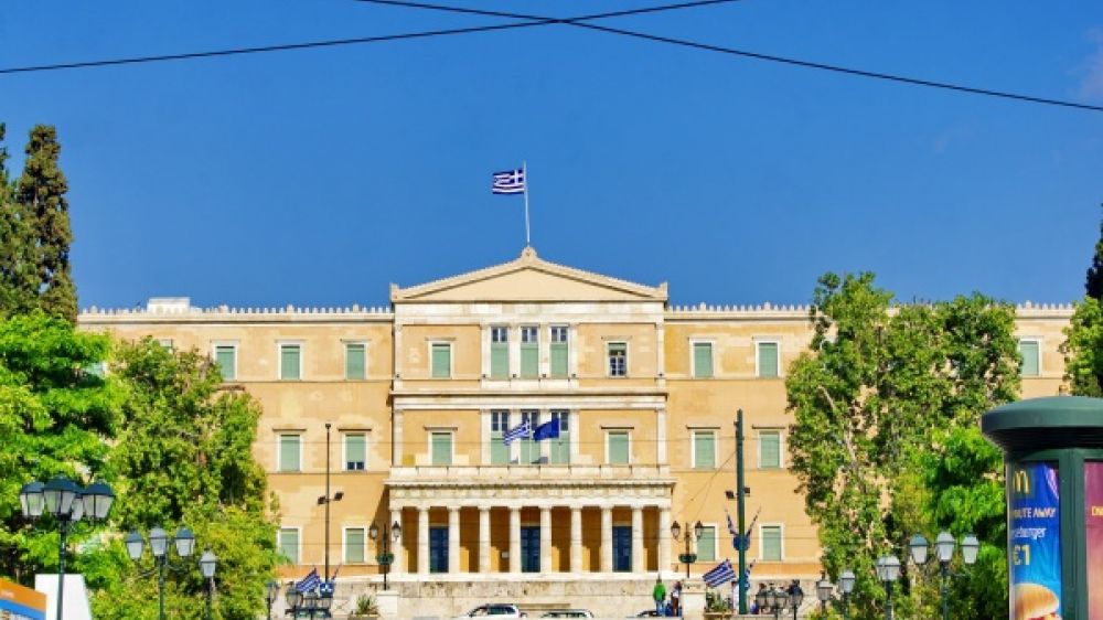 Le parlement grec, si&egrave;ge des rassemblements