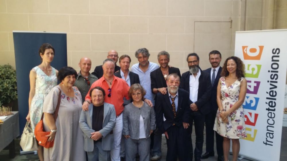 Les organisateurs et le jury du festival, lors d'une conférence de presse à l'ambassade du Brésil