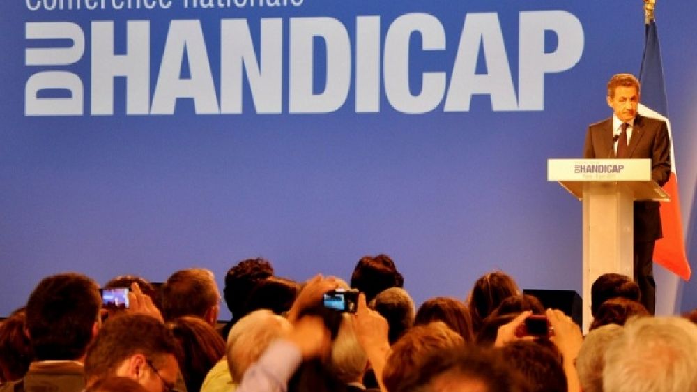 Nicolas Sarkozy annonce dans 20 minutes qu'il fera du handicap son premier "rendez-vous"