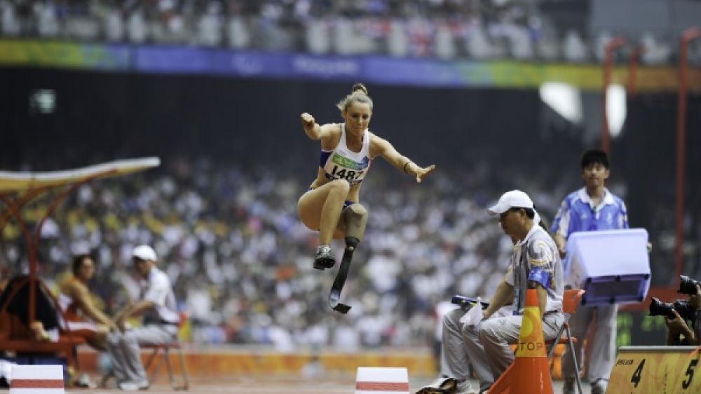 Marie-Am&eacute;lie Le Fur aux Jeux paralympiques de Londres (photo B. Loyseau / France Paralympiques).