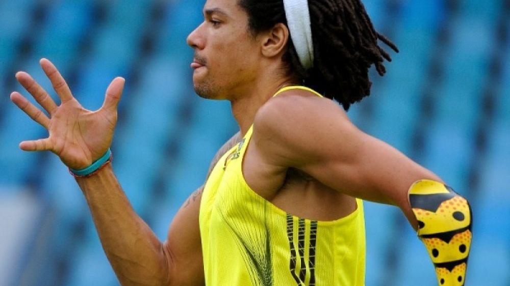Arnaud Assoumani, le héro plus connu sous le nom de "Golden Vespa" et, accessoirement, le champion paralympique du saut en longueur 2008 à Pékin.