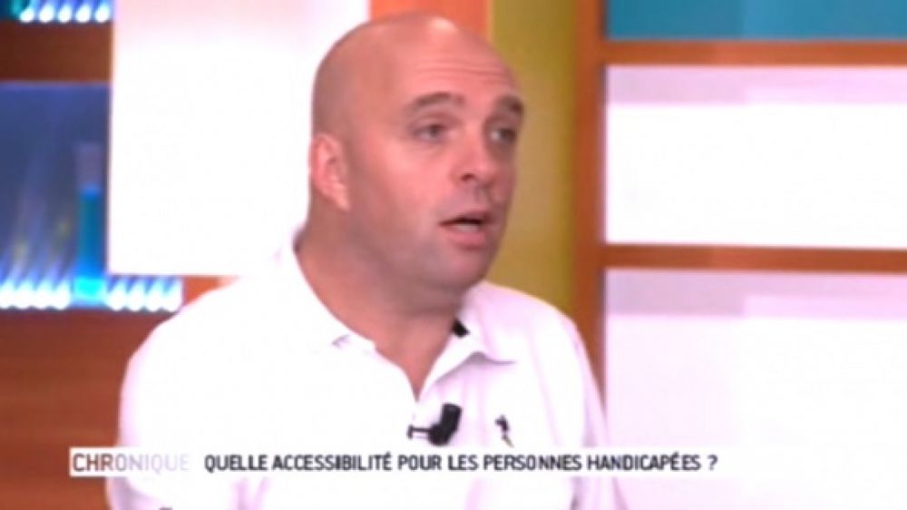 Philippe Croizon pr&eacute;sentait sa premi&egrave;re chronique dans le Magazine de la Sant&eacute; sur France 5, le 23 septembre.