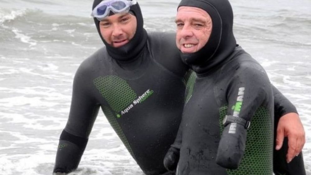 Philippe Croizon et Arnaud