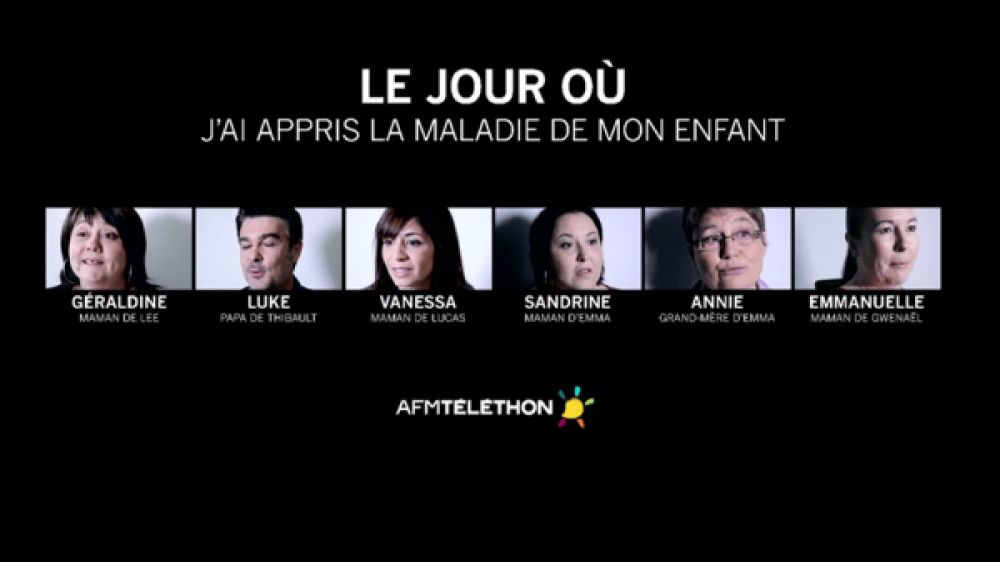 La nouvelle s&eacute;rie du T&eacute;l&eacute;thon 2013 mettant en sc&egrave;ne 5 familles dont leurs enfants sont atteints de maladies graves.