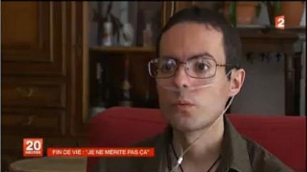 Damien Delmer est atteint de mucoviscidose en phase terminale et veut "pouvoir mourir en douceur".