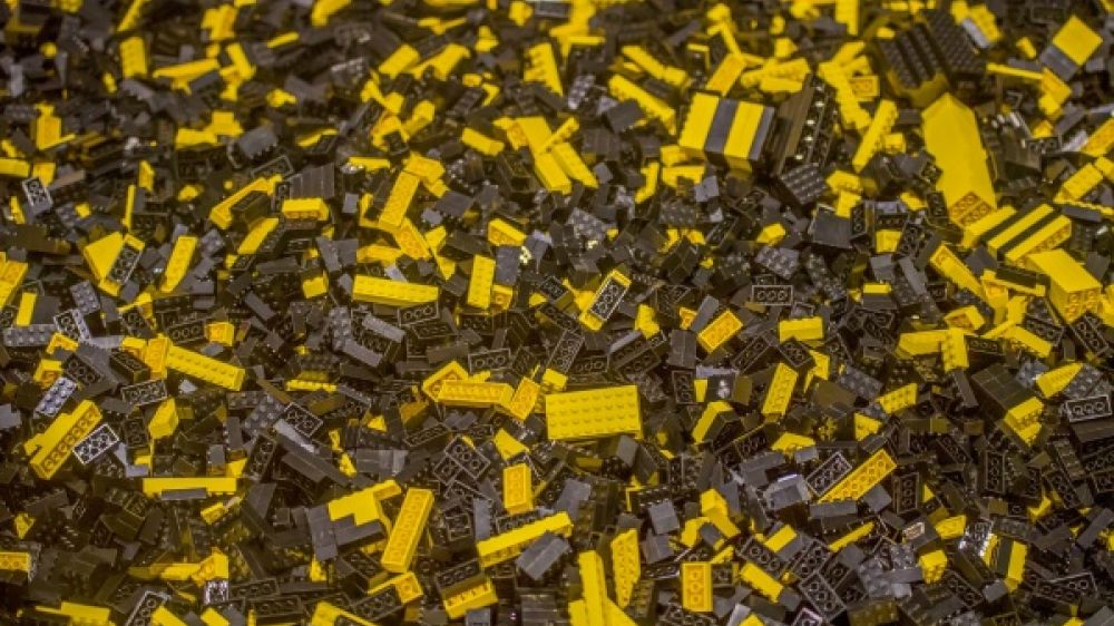 56 000 briques ont été utilisées pour construire cette réplique du Titanic