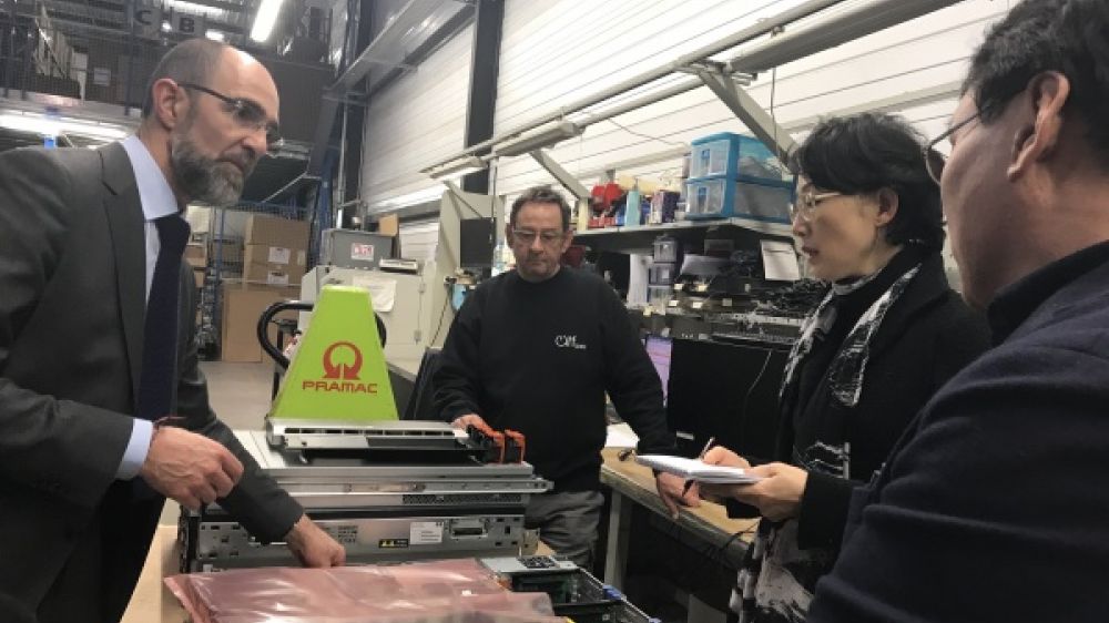 Une délégation de Corée du Sud est allée visiter l'entreprise adaptée ATF GAIA en Seine-et-Marne, à Moissy-Cramayel