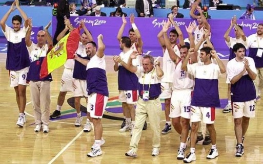 L'équipe de basket fauteuil d'Espagne aux Jeux de Sydney