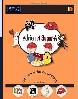 livre "Adrien et Super A", à destination des enfants autistes