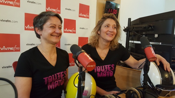 Céline Grolleau et Sandrine Dufils de l'association Toutes en moto